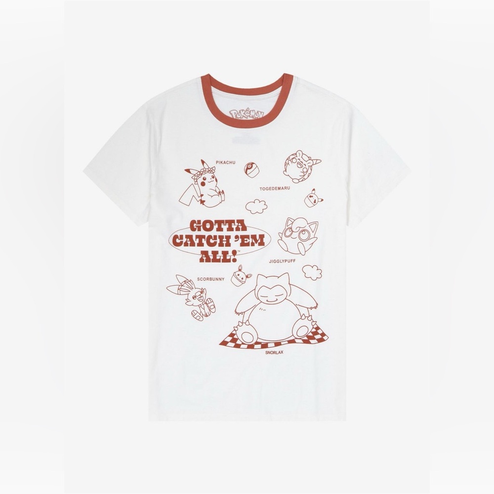 Pokémon Gotta Catch ‘Em All Outline Portraits Women T-Shirt BoxLunch Exclusive M